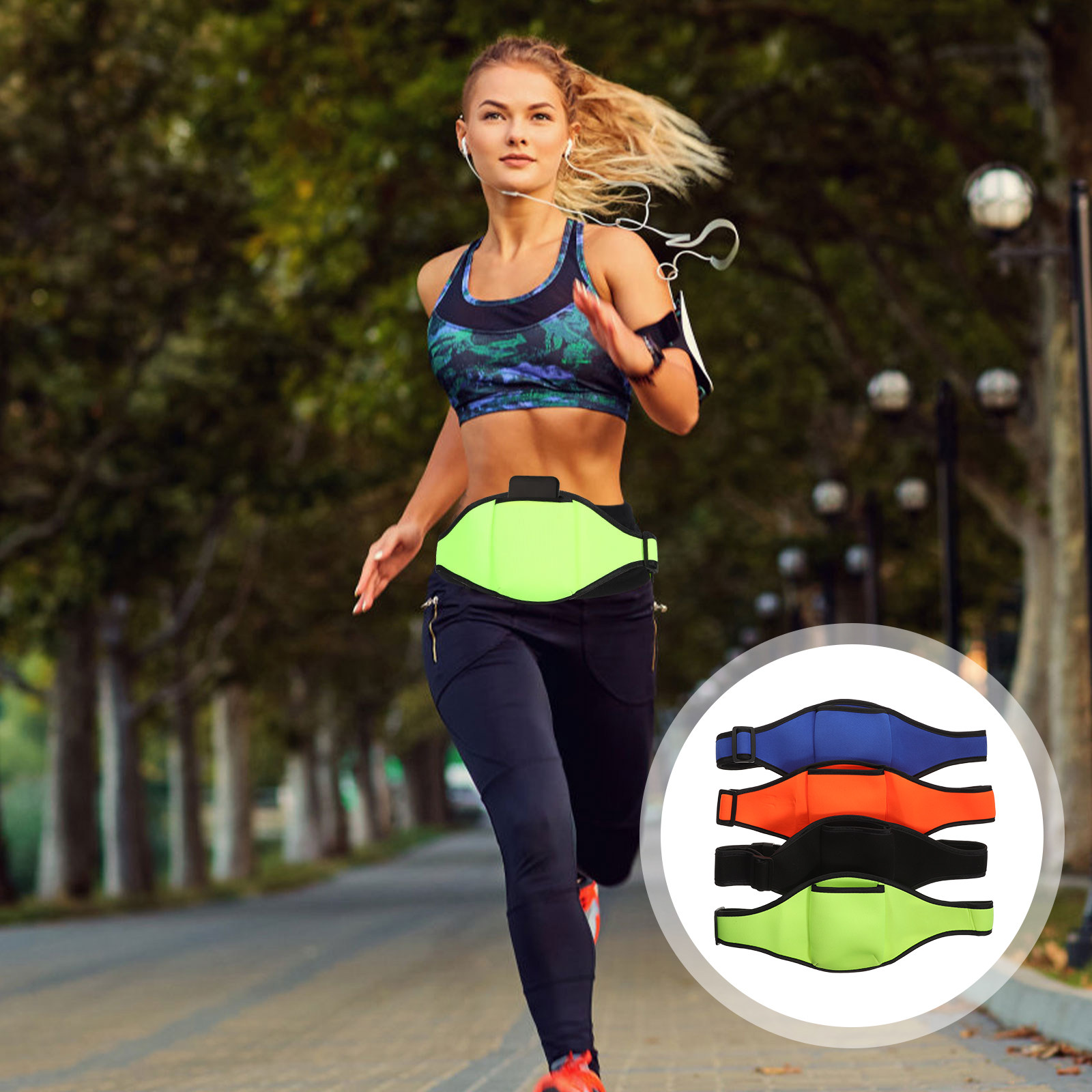 Yoga Fitness Instructor - 4 قطع من أحزمة الخصر للميكروفونات،
