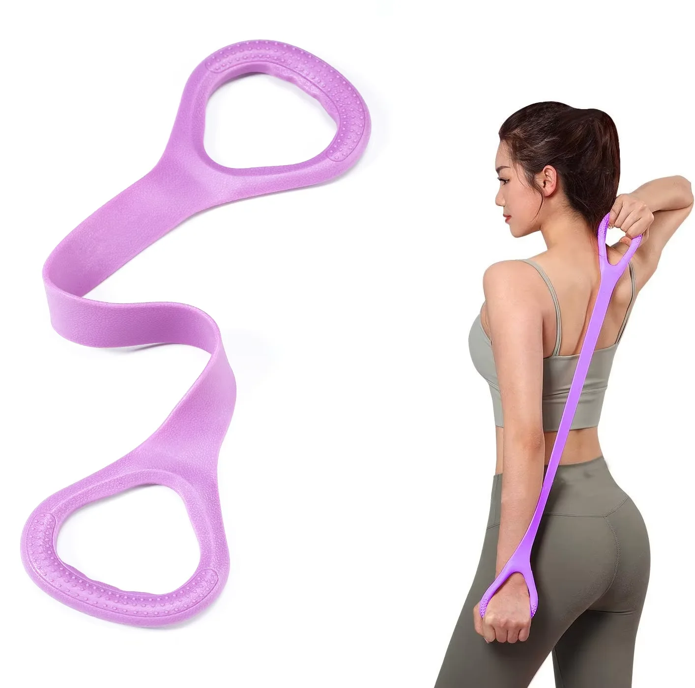 Yoga Fitness Stretching Strap - اللياقة البدنية تجريب المقاومة الفرقة الذراع