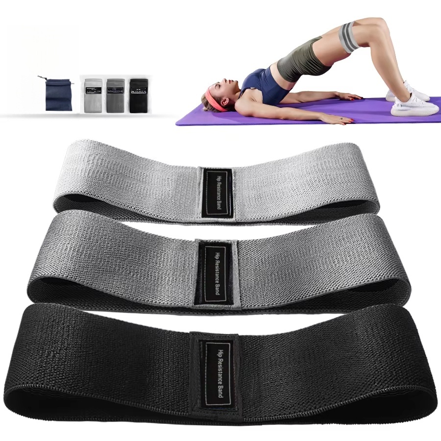 Yoga Fitness Stretching Strap - أربطة مقاومة أساسية للورك والمؤخرة، أربطة