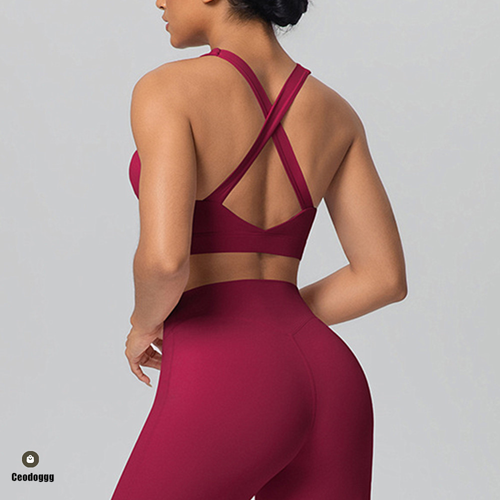 Yoga Fitness Stretching Strap - حمالة صدر رياضية نسائية بحمالة كتف