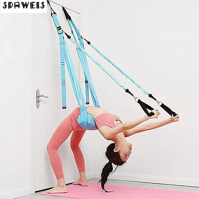 Yoga Fitness Stretching Strap - قابل للتعديل الجوي حزام اليوجا مطاطا