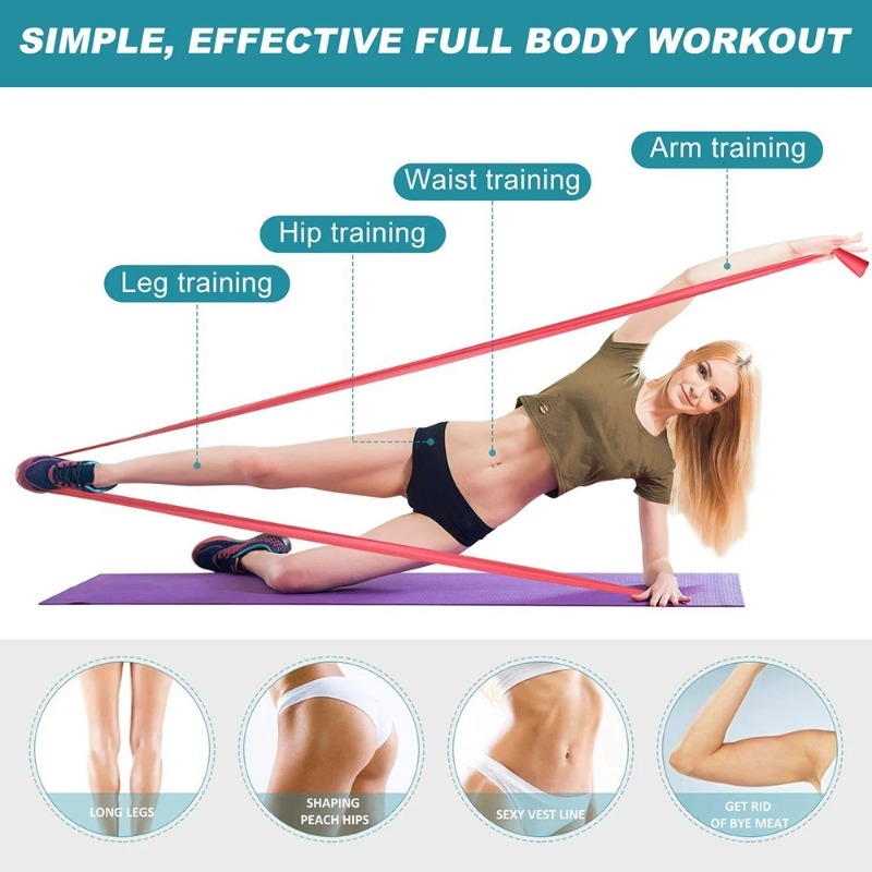 أشرطة مقاومة من اللاتكس الطبيع - مراجعة Yoga Fitness Stretching Strap وسعره
