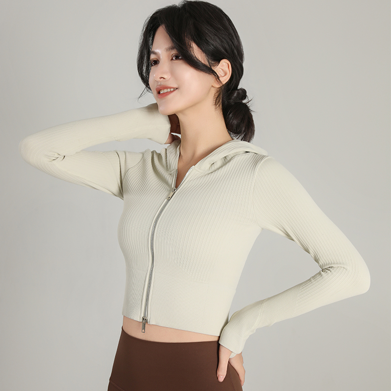 2024 جديد مقنعين ضيقة سترة ريا - مراجعة Yoga Fitness Jacket وسعره