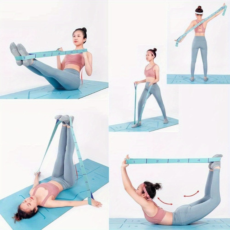 اليوغا الرقمية تمتد حزام مفتوح - مراجعة Yoga Fitness Stretching Strap وسعره