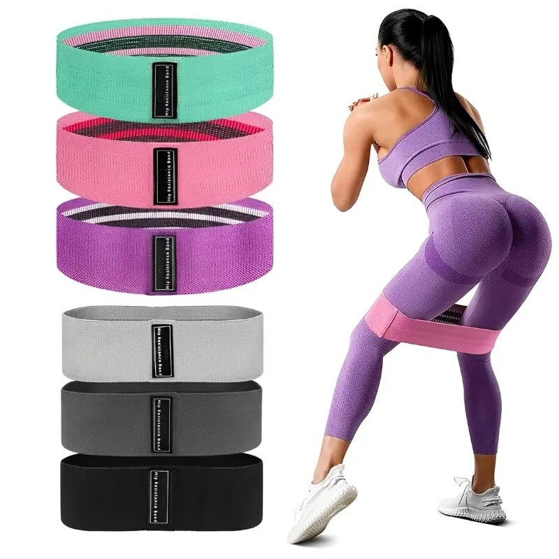 3 قطع من أربطة مقاومة قماشية ل - مراجعة Yoga Fitness Stretching Strap وسعره
