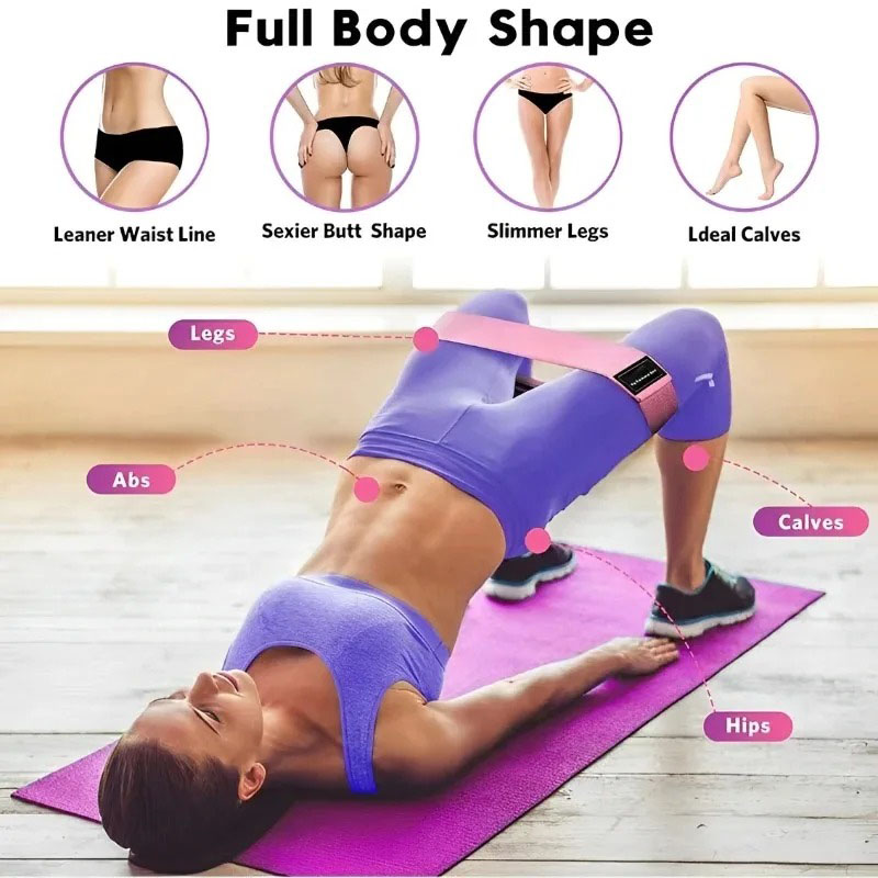 3 قطع من أربطة مقاومة قماشية ل - مراجعة Yoga Fitness Stretching Strap وسعره