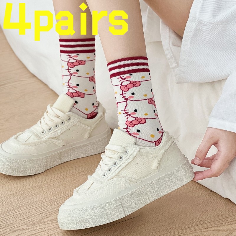 4 أزواج من جوارب HelloKitty ال - مراجعة Yoga Fitness First وسعره