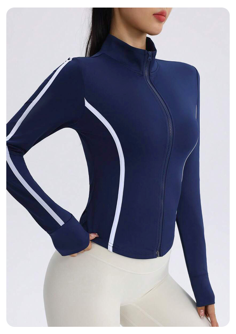 سترة رياضية نسائية قابلة للتنف - مراجعة Yoga Fitness Jacket وسعره